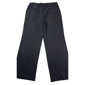 Coldwater Creek M 10-12 womens black pull on pants elastic waist thick cotton